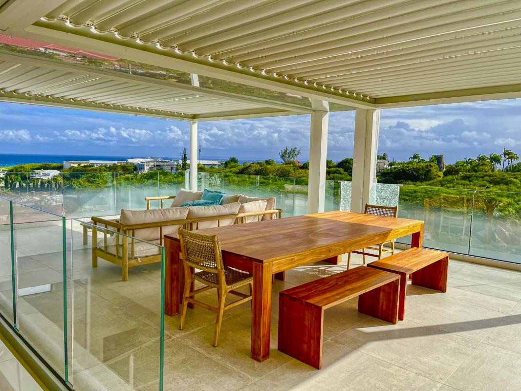 45. Location villa piscine roof top vue mer Saint François Guadeloupe-Roof Top
